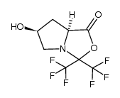 (6S,7aS)-6-hydroxy-3,3-bis(trifluoromethyl)tetrahydro-pyrrolo[1,2-c]oxazol-1-one Structure