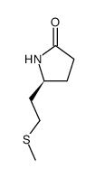 (5S)-5-(2-methylthioethyl)-2-pyrrolidinone结构式