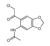 Acetamide,N-[6-(chloroacetyl)-1,3-benzodioxol-5-yl]- (9CI) Structure