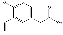 2-(3-formyl-4-hydroxyphenyl)acetic acid Structure