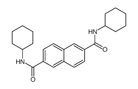 N,N'-DICYCLOHEXYL-2,6-NAPHTHALENEDICARBOXAMIDE Structure