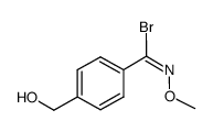 (Z)-N-methoxy-4-hydroxymethylbenzenecarboximidoyl bromide结构式