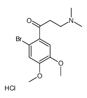 1-(2-bromo-4,5-dimethoxyphenyl)-3-(dimethylamino)propan-1-one,hydrochloride Structure