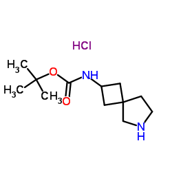 N-{6-氮杂螺[3.4]辛-2-基}氨基甲酸叔丁酯盐酸盐结构式