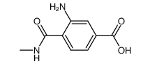Benzoic acid, 3-amino-4-[(methylamino)carbonyl]- (9CI)结构式