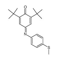 4'-Methylmercapto-3,5-di-tert.-butyl-p-benzochinonanil Structure