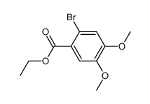 ethyl 2-bromo-4,5-dimethoxybenzoate结构式