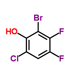 2-Bromo-6-chloro-3,4-difluorophenol Structure