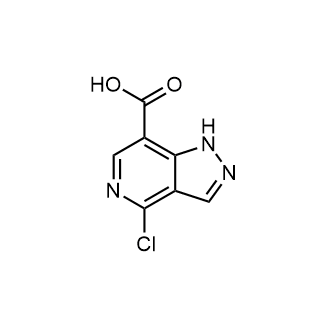 4-Chloro-1H-pyrazolo[4,3-c]pyridine-7-carboxylic acid structure