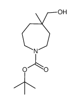 Tert-Butyl 4-(Hydroxymethyl)-4-Methylazepane-1-Carboxylate结构式