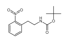 [2-(2-nitrophenyl)ethyl]carbamic acid tert-butyl ester结构式