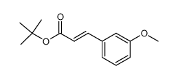 tert-butyl (E)-3-(3-methoxyphenyl)propenoate结构式