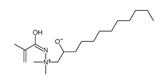 1-[dimethyl-(2-methylprop-2-enoylamino)azaniumyl]dodecan-2-olate结构式