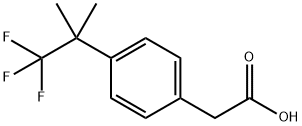 2-(4-(1,1,1-Trifluoro-2-methylpropan-2-yl)phenyl)acetic acid structure