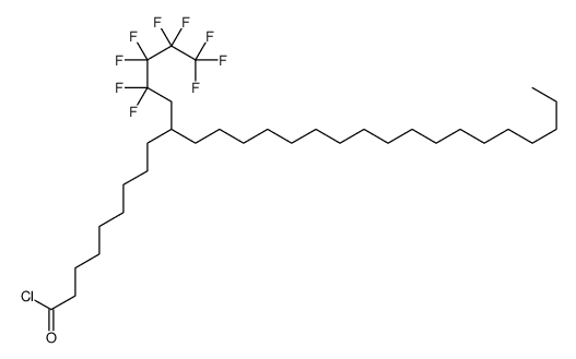 10-(2,2,3,3,4,4,5,5,5-nonafluoropentyl)octacosanoyl chloride Structure