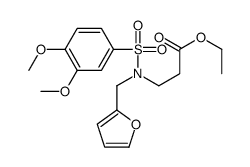 ETHYL 3-[[(3,4-DIMETHOXYPHENYL)SULFONYL](2-FURYLMETHYL)AMINO]PROPANOATE picture