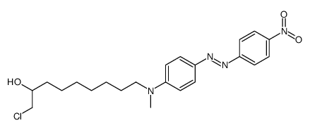 1-chloro-9-[N-methyl-4-[(4-nitrophenyl)diazenyl]anilino]nonan-2-ol Structure