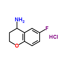 6-FLUOROCHROMAN-4-AMINE HYDROCHLORIDE structure
