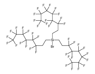 bromo-tris(3,3,4,4,5,5,6,6,7,7,8,8,8-tridecafluorooctyl)silane Structure