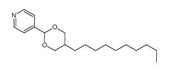 4-(5-decyl-1,3-dioxan-2-yl)pyridine Structure