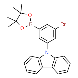 3-Bromo-5-(9H-carbazol-9-yl)-phenylboronic acid pinacol ester结构式