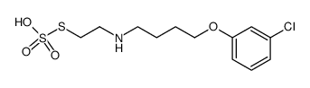 Thiosulfuric acid S-{2-[4-(3-chloro-phenoxy)-butylamino]-ethyl} ester结构式