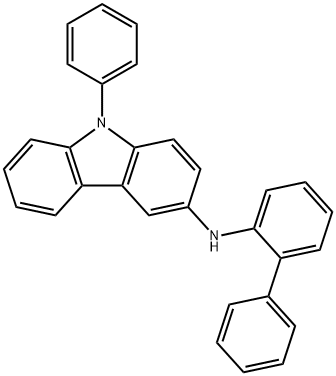 N-([1,1'-biphenyl]-2-yl)-9-phenyl-9H-carbazol-3-amine结构式
