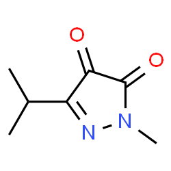 1H-Pyrazole-4,5-dione,1-methyl-3-(1-methylethyl)-(9CI)结构式