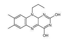 7,8-dimethyl-10-propyl-1,10a-dihydrobenzo[g]pteridine-2,4-dione结构式