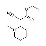 ethyl 2-cyano-2-(1-methylpiperidin-2-ylidene)acetate Structure
