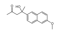 4-hydroxy-4-(6-methoxynaphthalen-2-yl)pentan-2-one结构式