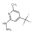 2-Hydrazino-6-methyl-4-(trifluoromethyl)pyridine Structure