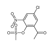 ETHANONE, 1-[5-CHLORO-2-[(METHYLSULFONYL)OXY]-3-NITROPHENYL]- Structure