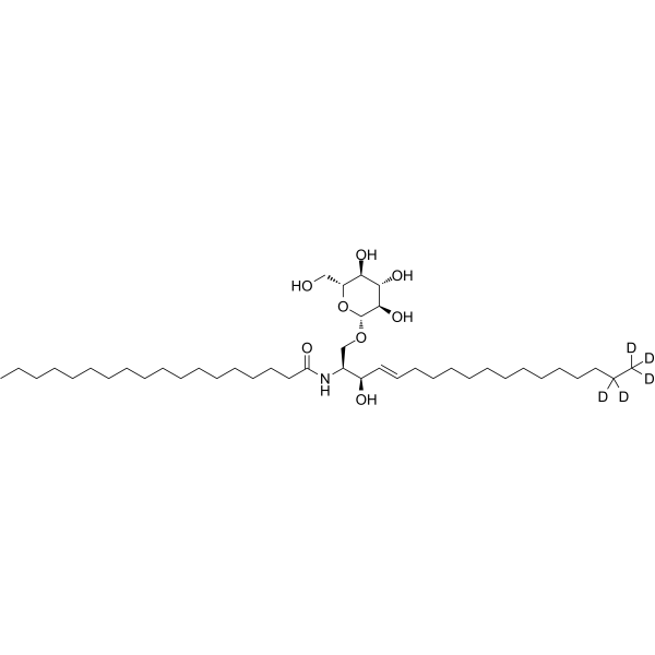 C18 Glucosyl(ß) ceramide-d5 Structure