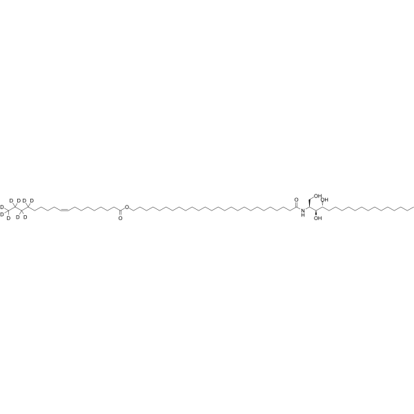 CER9 (t18:0/26:0/18:1)-d9结构式