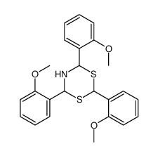 2,4,6-tris(2-methoxyphenyl)-1,3,5-dithiazinane Structure