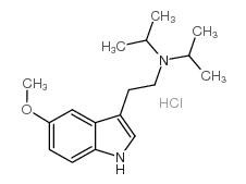 N-[2-(5-methoxy-1H-indol-3-yl)ethyl]-N-propan-2-ylpropan-2-amine,hydrochloride Structure