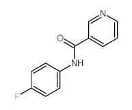 3-Pyridinecarboxamide,N-(4-fluorophenyl)- Structure