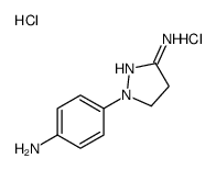 1-(4-aminophenyl)-4,5-dihydro-1H-pyrazol-3-amine dihydrochloride structure