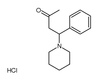 4-phenyl-4-piperidino-butan-2-one, hydrochloride结构式