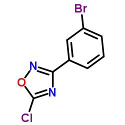 3-(3-Bromophenyl)-5-chloro-1,2,4-oxadiazole结构式
