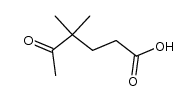 4,4-dimethyl-5-oxohexanoic acid结构式
