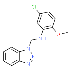 N-(1H-1,2,3-BENZOTRIAZOL-1-YLMETHYL)-5-CHLORO-2-METHOXYANILINE Structure
