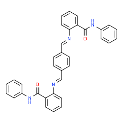 2,2'-[1,4-phenylenebis(methylylidenenitrilo)]bis(N-phenylbenzamide)结构式