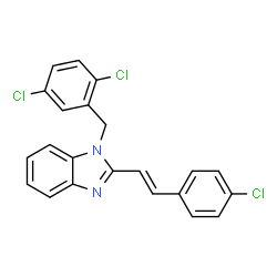 2-(4-CHLOROSTYRYL)-1-(2,5-DICHLOROBENZYL)-1H-1,3-BENZIMIDAZOLE Structure