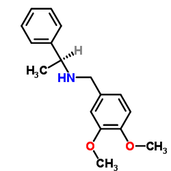 (S)-(-)-(3,4-二甲氧基)苄基-1-苯乙胺结构式