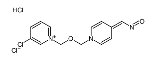 [1-[(3-chloropyridin-1-ium-1-yl)methoxymethyl]pyridin-4-ylidene]methyl-oxoazanium,dichloride Structure