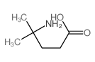 Pentanoic acid, 4-amino-4-methyl- Structure