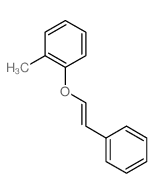 1-methyl-2-[(E)-2-phenylethenoxy]benzene结构式