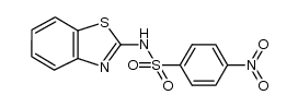 N-benzothiazol-2-yl-4-nitrobenzenesulfonamide Structure